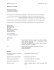 Michele Alacevich – CV September 24th, 2014 1