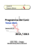 Programma dei Corsi 2012 / 2013