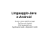 Linguaggio Java e Android