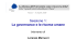 Sessione 1: La governance e le risorse umane