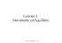 Lezione 3 - Movimento ed equilibrio
