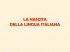 la nascita della lingua italiana