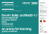 forum: italia. architetti 4.0 an arena for learning: