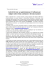 Comunicato stampa Contratti di rete