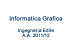 Informatica Grafica Introduzione