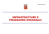infrastrutture e programmi regionali