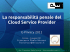 La responsabilità penale del Cloud Service Provider