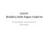 Lezioni Didattica delle lingue moderne