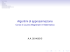 Algoritmi di approssimazione - Corso di Laurea