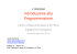 Introduzione alla Programmazione