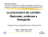 Le precauzioni da contatto Razionale, evidenze e lineeguida