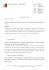 NEWS-LETTER N° 1/2007