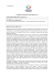MINISTERO DELLA SOLIDARIETA` SOCIALE – PRESIDENZA DEL