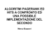 ALGORITMI PAGERANK ED HITS A CONFRONTO ED UNA