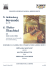 CONSERVATORIO DI MUSICA ARRIGO BOITO Schoenberg