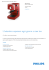 Product Leaflet: Macchina da caffè manuale, rossa