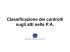 Classificazione dei controlli nella PA
