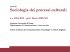 Sociologia dei processi culturali
