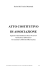 Atto Costitutivo di Associazione