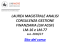 Presentazione del corso di studi 2016