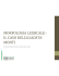 Morfologia lessicale. Il caso dell`Iliade di Monti. Notarbartolo_Italia