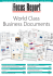 World Class Business Documents