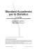 Standard Accademici per la Dietetica