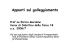 Appunti sul galleggiamento