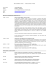 CV - Nisli - Fondazione Pontirolo Onlus