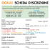 OCA 2013 – scheda d`iscrizione