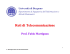 Reti di Telecomunicazione