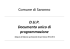 Documento Unico di Programmazione