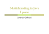 Multithreading in Java I parte