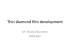 Thin diamond film development