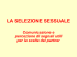 LA SELEZIONE SESSUALE