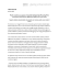 press release – draft 1 – 20/3/2007